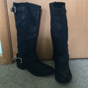 Black riding boots